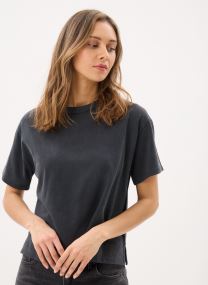 Tee-shirts manches courtes Vintage Ss Tee-005IX femme blanc