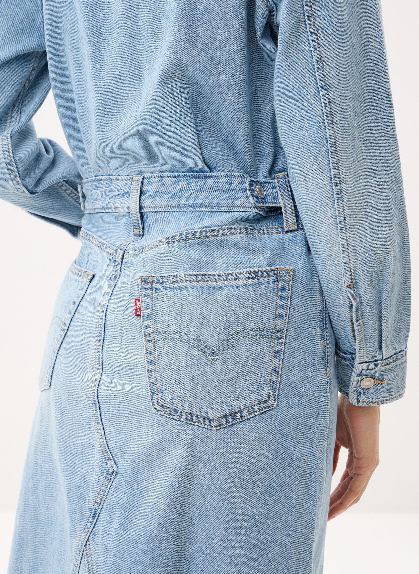 Jurken Ls A Line Western-005NZ dames blauw Levi's Jurken Ls A Line Western-005NZ dames blauw PRICEY ICEY
