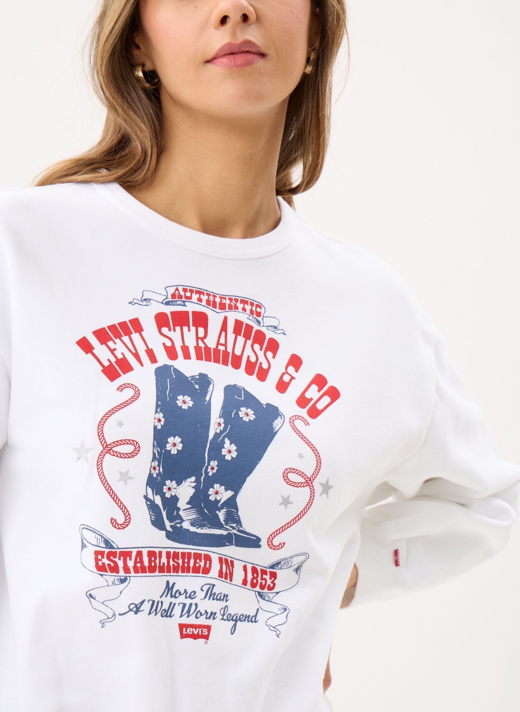 Sweatshirts Graphic Heritage-A7288 femme blanc Levi's Sweatshirts Graphic Heritage-A7288 femme blanc CREW POSTER DAISY BOOTS BRIGHT