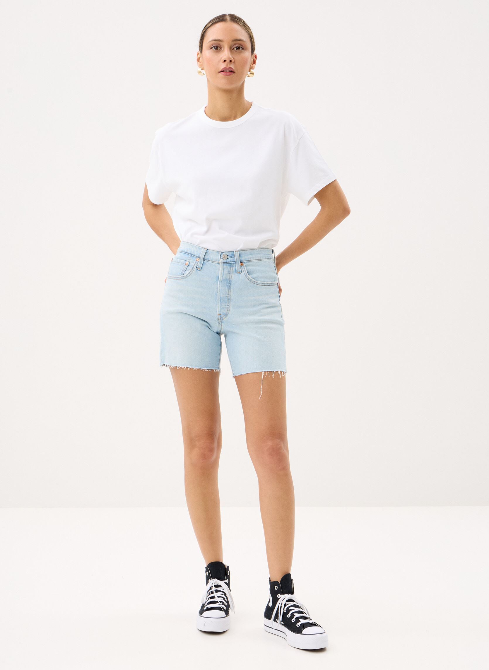 Shorts 501 Mid Thigh Short-A9296 femme bleu Levi's Shorts 501 Mid Thigh Short-A9296 femme bleu GIFTED BACK LTW