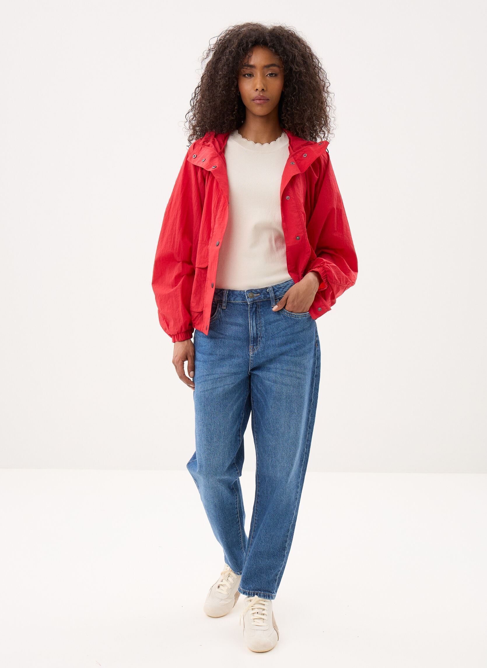 Winterjas Simone Blouson Parka-005AV dames rood Levi's Winterjas Simone Blouson Parka-005AV dames rood URBAN RED