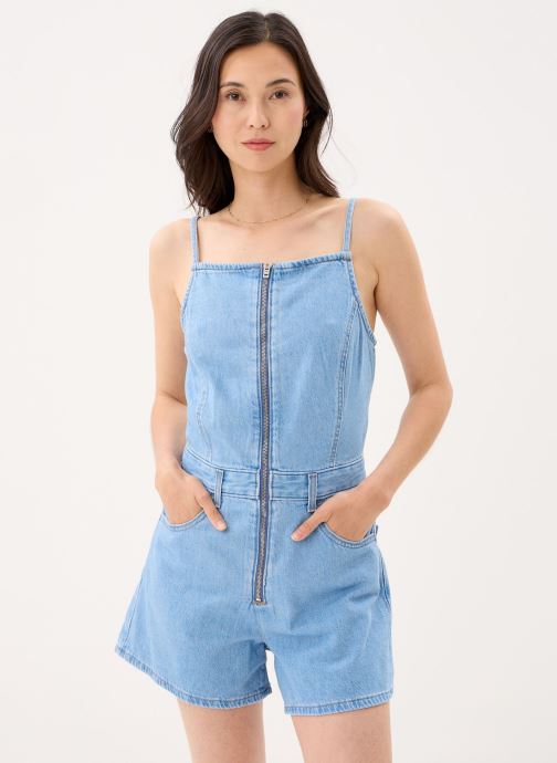 Levi's Jurken Sqaure Neck Romper-005NW dames blauw