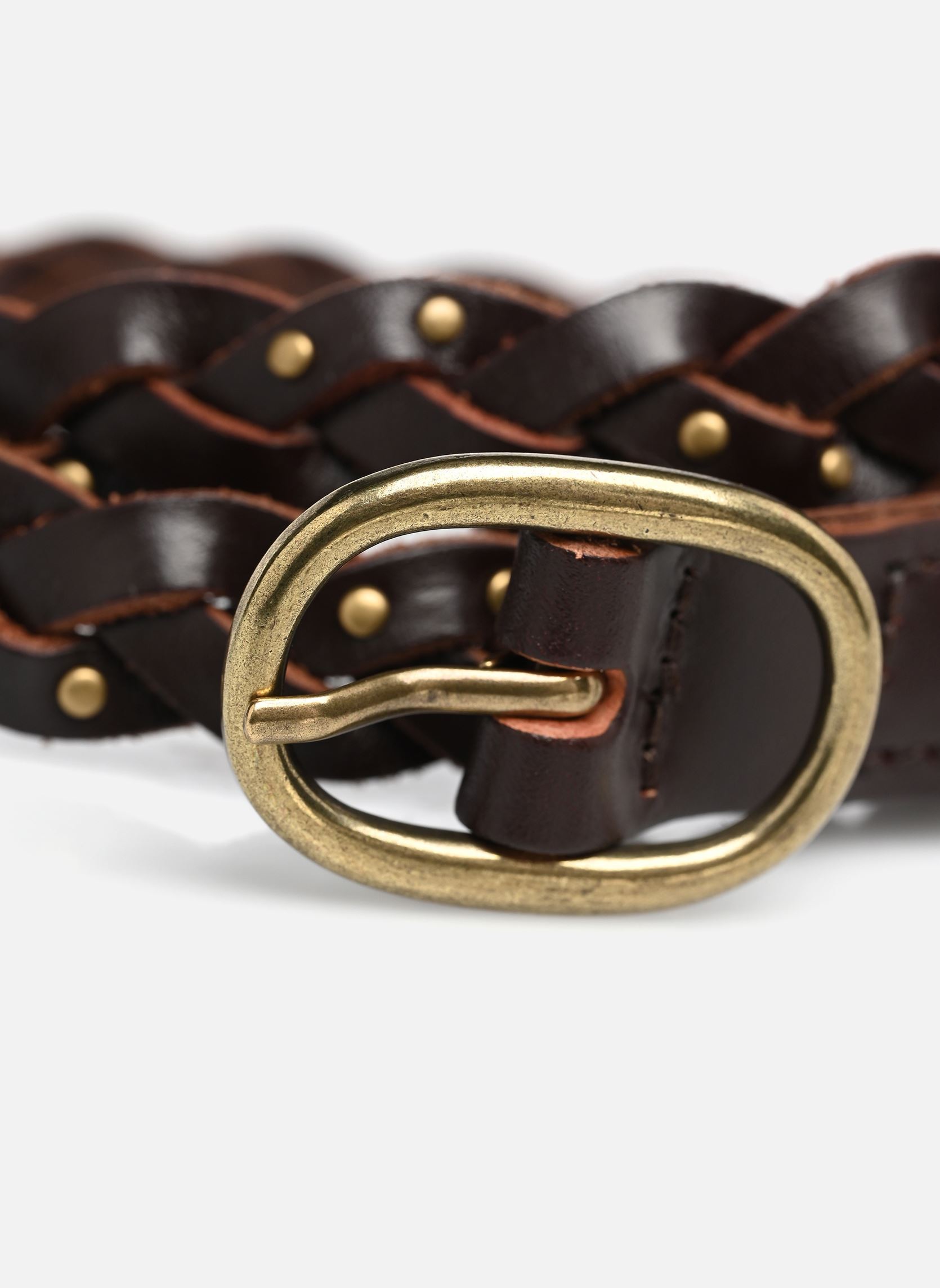Riemen Taylor Braid Belt -005BU dames bruin Levi's Riemen Taylor Braid Belt -005BU dames bruin CHOCOLATE MARTINI