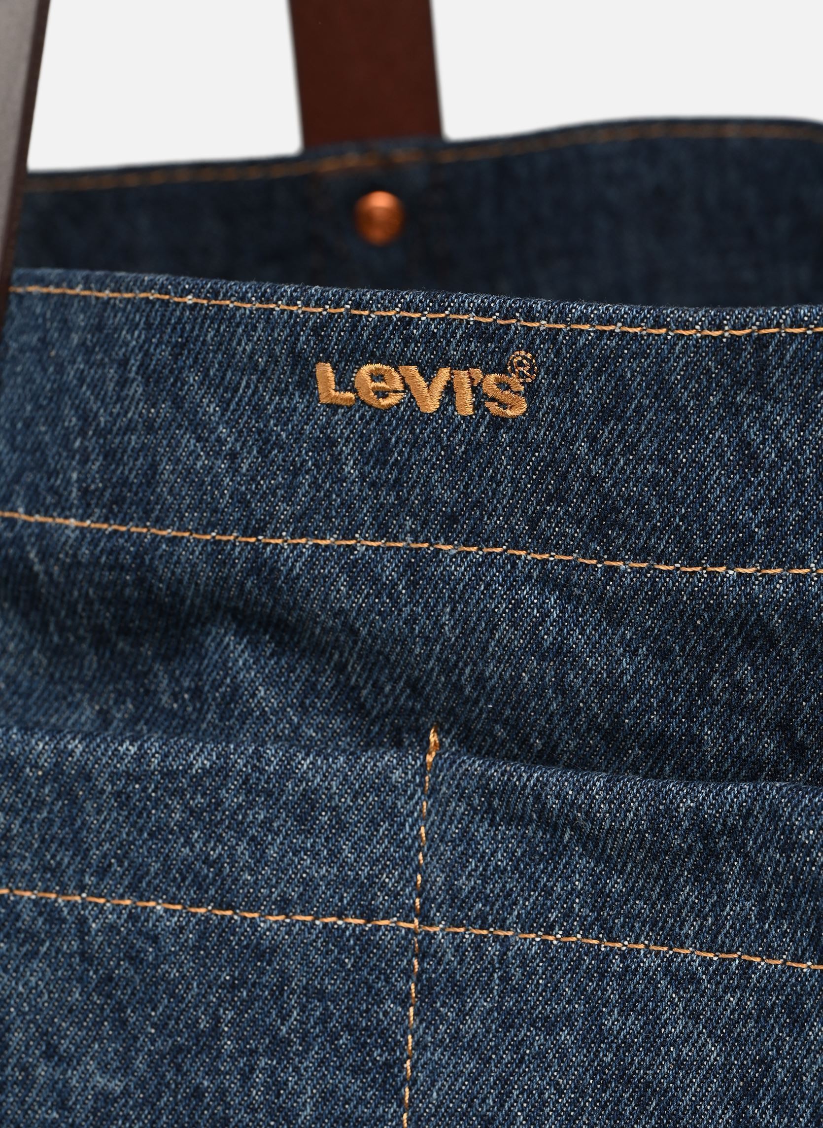 Grote winkelzak Heritage All Day Tote-005D7 dames blauw Levi's Grote winkelzak Heritage All Day Tote-005D7 dames blauw Ocean Indigo Wash