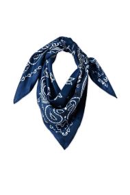 Halstücher Satin Bandana-005G0 damen blau