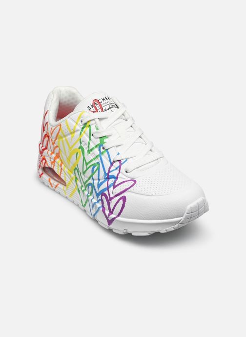 Skechers Baskets Uno - Full Of Love Goldcrown femme blanc