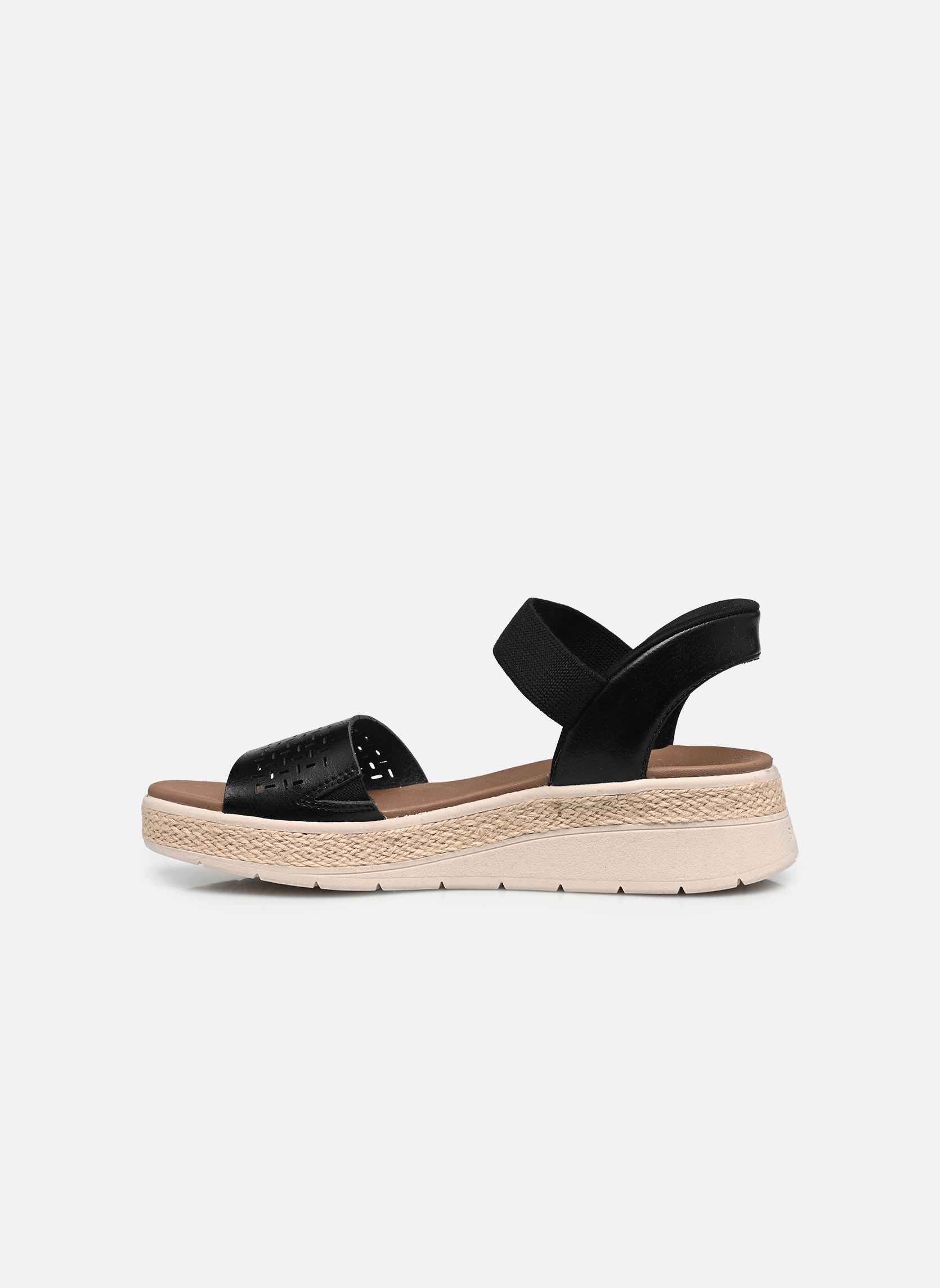 Keil- und Plateausandalen SLIP-INS Bobs Sun Ray - Step Aside damen schwarz Skechers Keil- und Plateausandalen SLIP-INS Bobs Sun Ray - Step Aside damen schwarz Blk