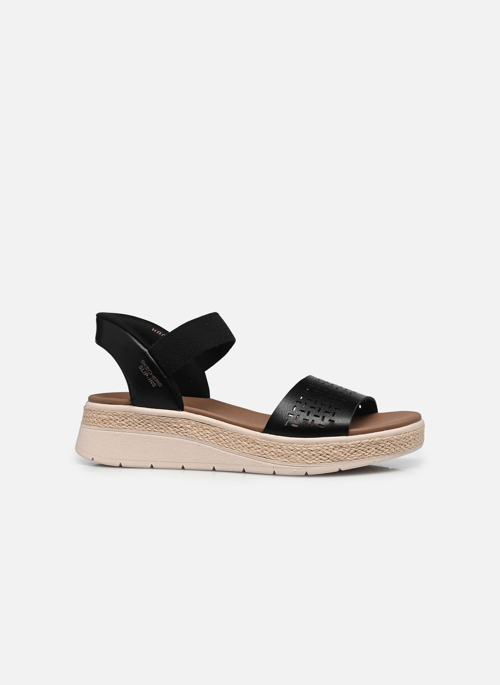 Keil- und Plateausandalen SLIP-INS Bobs Sun Ray - Step Aside damen schwarz Skechers Keil- und Plateausandalen SLIP-INS Bobs Sun Ray - Step Aside damen schwarz Blk
