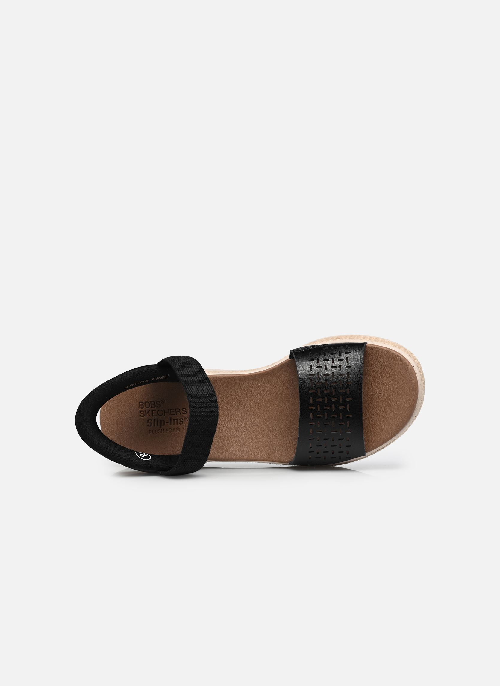 Keil- und Plateausandalen SLIP-INS Bobs Sun Ray - Step Aside damen schwarz Skechers Keil- und Plateausandalen SLIP-INS Bobs Sun Ray - Step Aside damen schwarz Blk