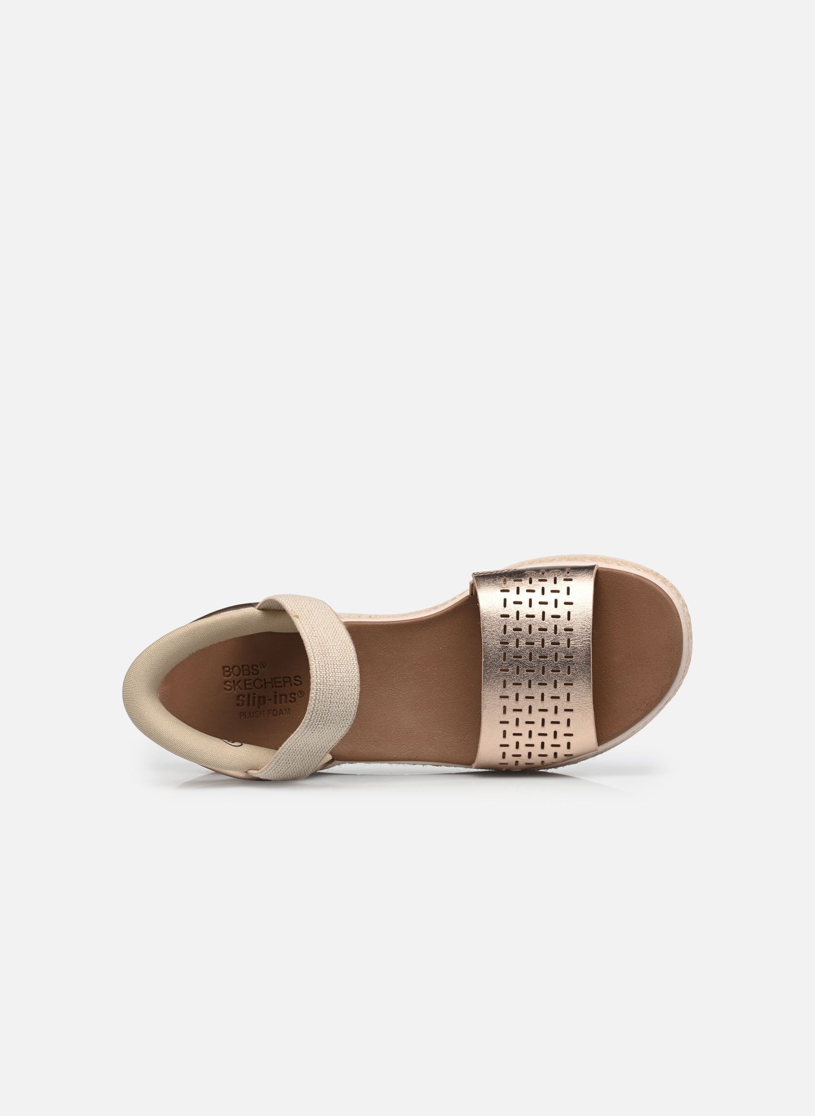 Sandales compensées et plateformes SLIP-INS Bobs Sun Ray - Step Aside femme or et bronze Skechers Sandales compensées et plateformes SLIP-INS Bobs Sun Ray - Step Aside femme or et bronze RSGD