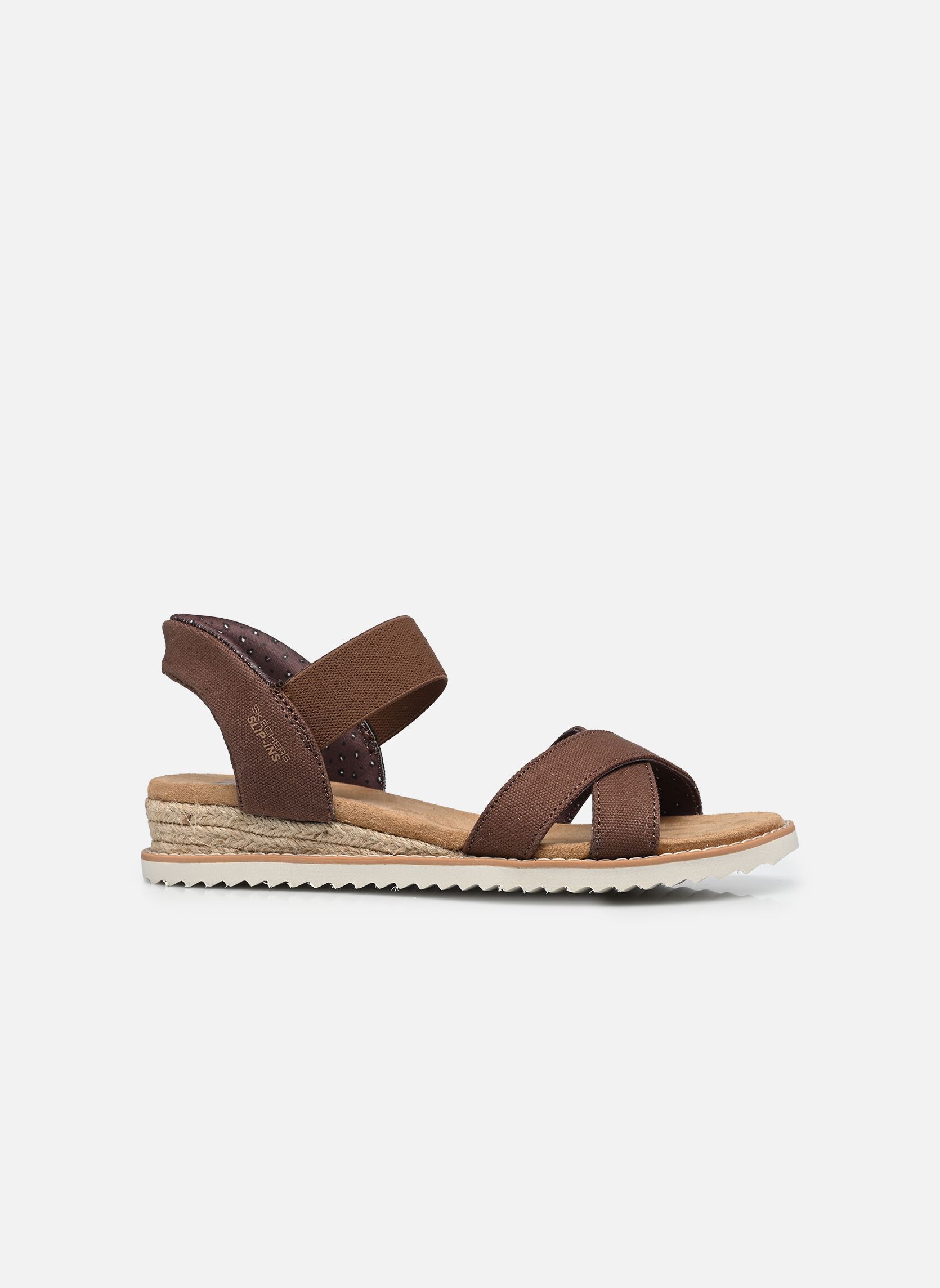 Sandalen SLIP-INS Desert Kiss-Golden Lily dames bruin Skechers Sandalen SLIP-INS Desert Kiss-Golden Lily dames bruin Choc