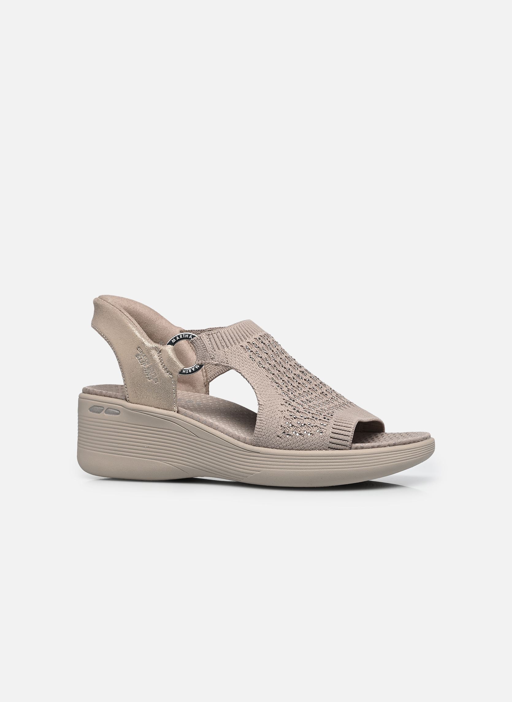 Sandales compensées et plateformes SLIP-INS Pier-Lite - Park Path femme marron Skechers Sandales compensées et plateformes SLIP-INS Pier-Lite - Park Path femme marron TPE