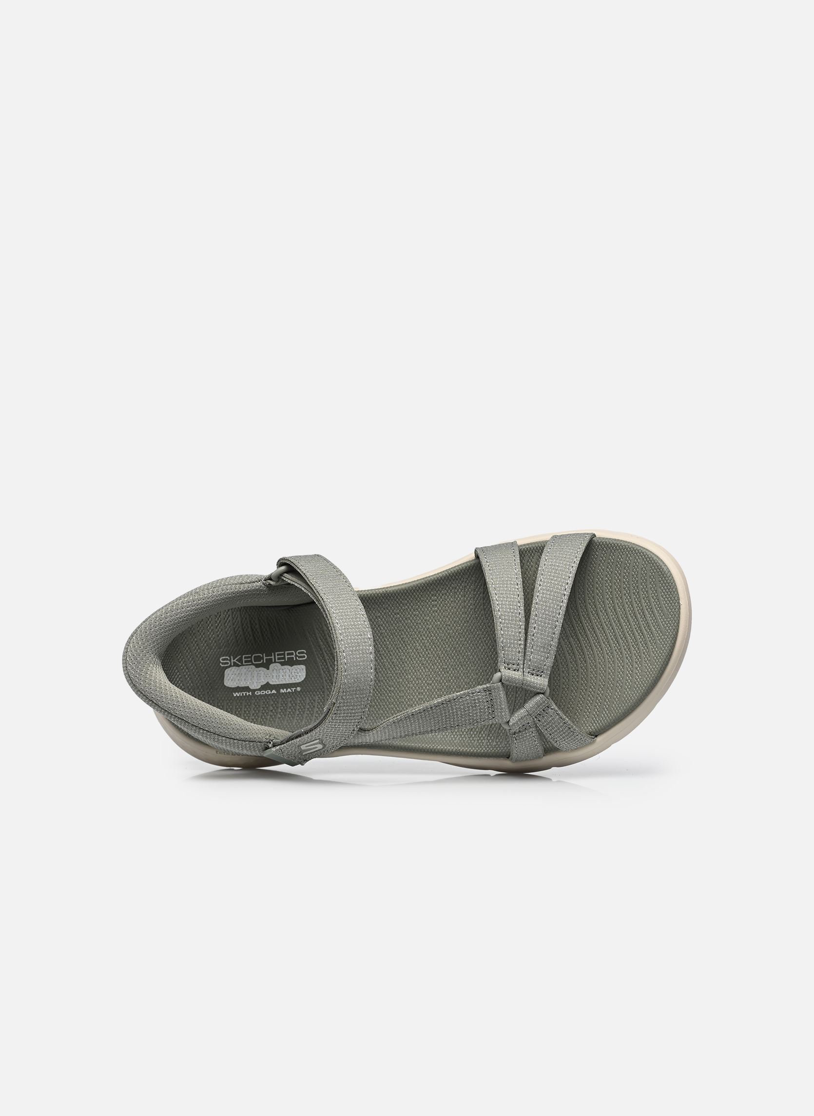 Sandalen SLIP-INS Go Walk Flex Sandal - Illumin dames grijs Skechers Sandalen SLIP-INS Go Walk Flex Sandal - Illumin dames grijs Sage