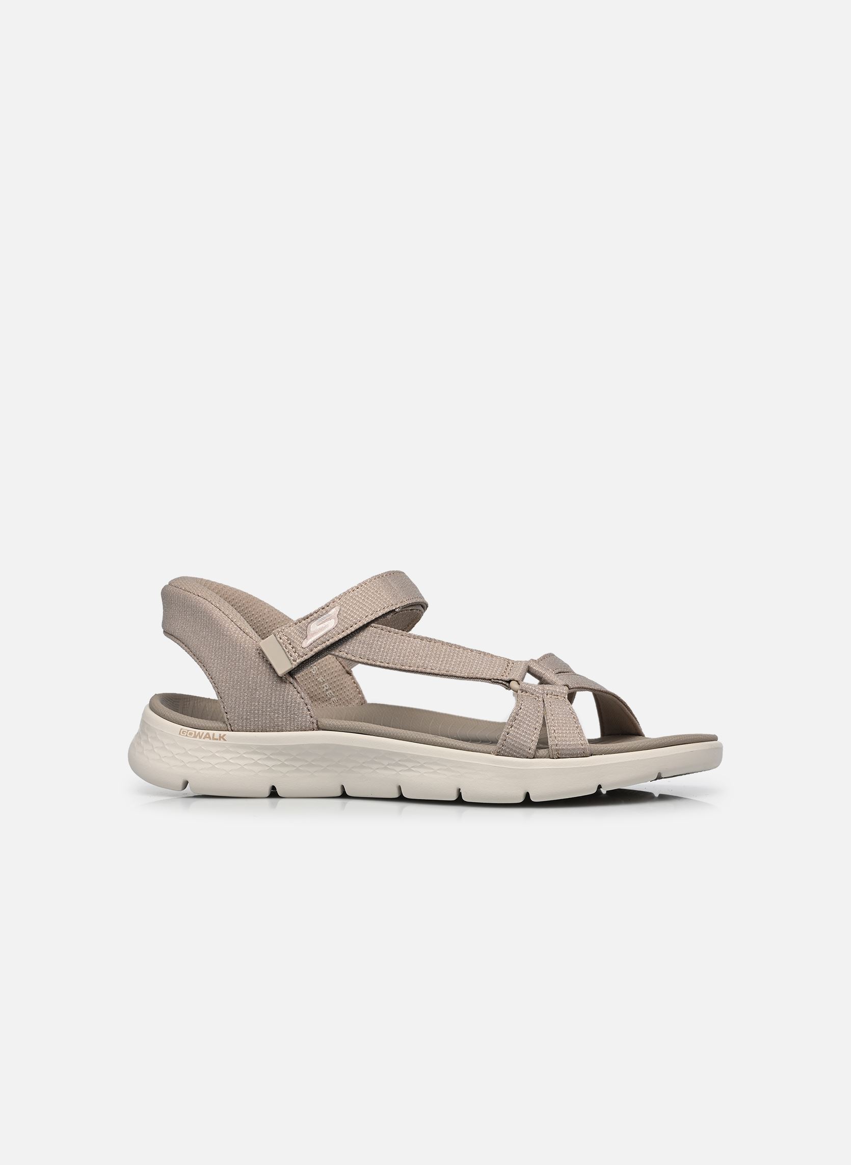 Sandales SLIP-INS Go Walk Flex Sandal - Illumin femme beige Skechers Sandales SLIP-INS Go Walk Flex Sandal - Illumin femme beige TPE