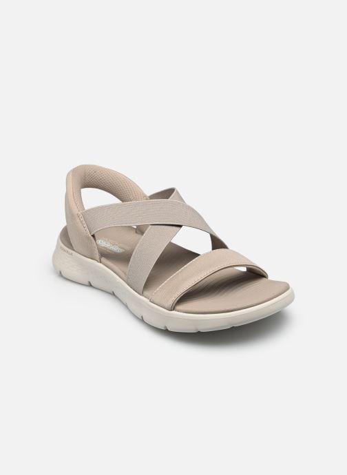 Skechers Sandalen SLIP-INS Go Walk Flex Sandal - Glimmer damen beige