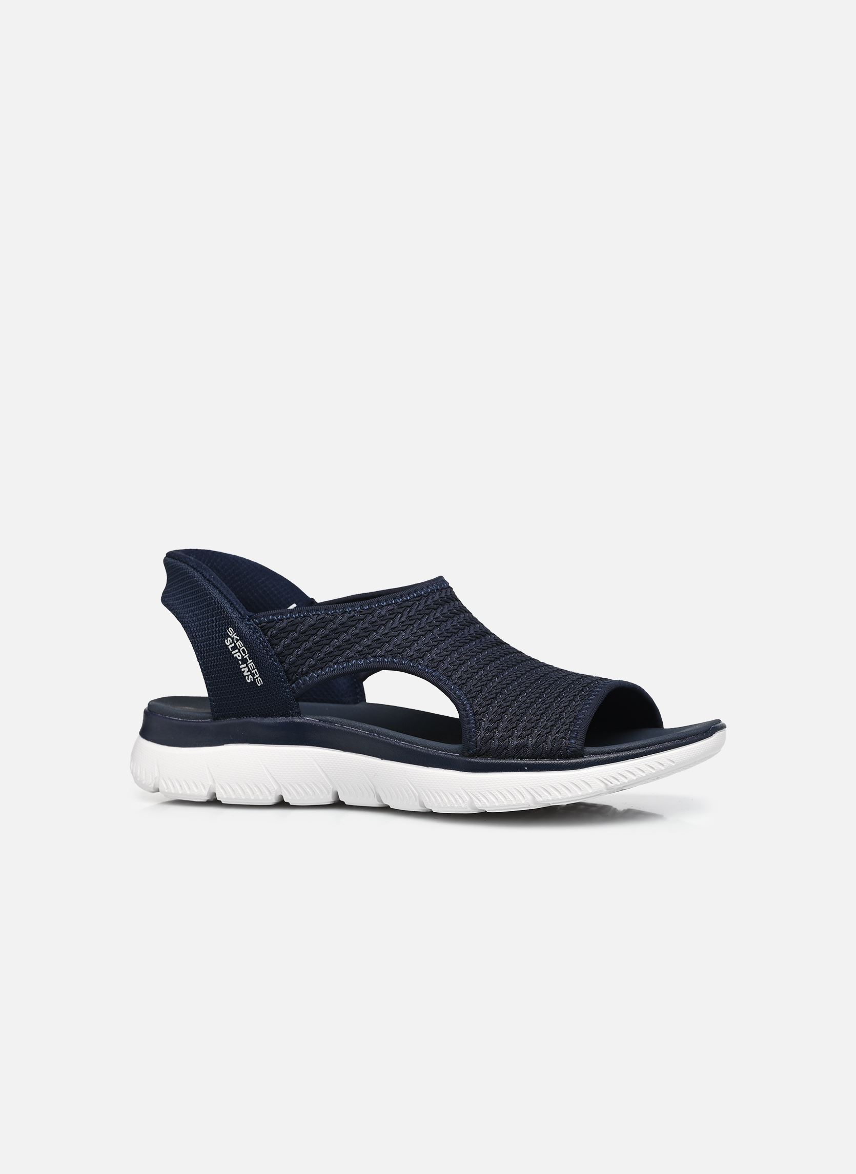 Flache Sandalen SLIP-INS Summits Sandal - Sweetly Evol damen blau Skechers Flache Sandalen SLIP-INS Summits Sandal - Sweetly Evol damen blau NVY