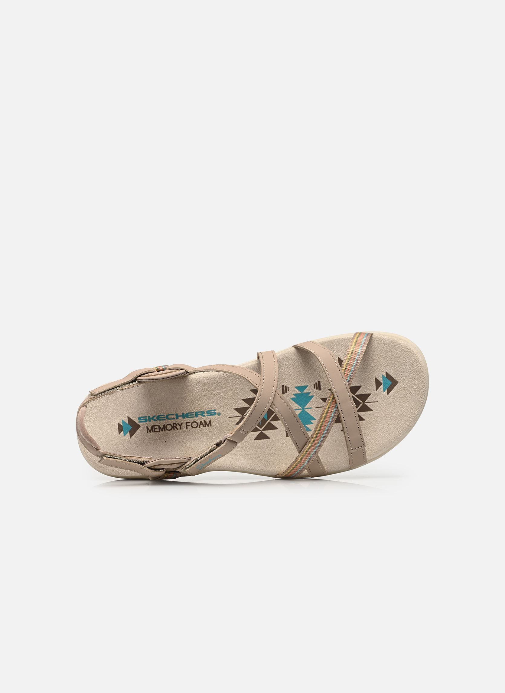 Flache Sandalen Reggae Slim - Sun Array damen beige Skechers Flache Sandalen Reggae Slim - Sun Array damen beige TPE
