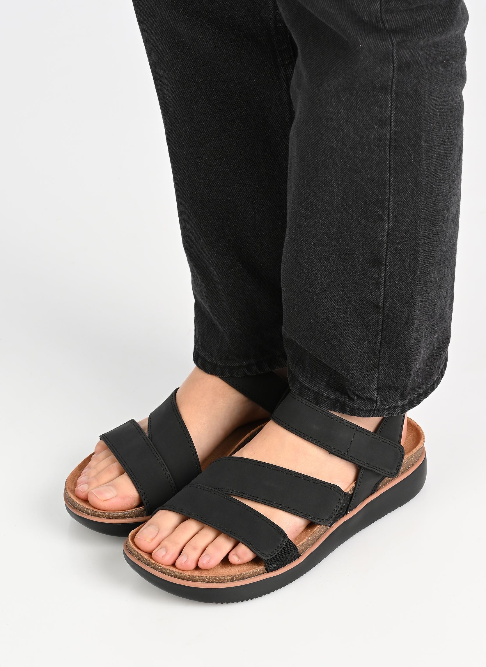 Flache Sandalen Lifted Comfort damen schwarz Skechers Flache Sandalen Lifted Comfort damen schwarz Blk