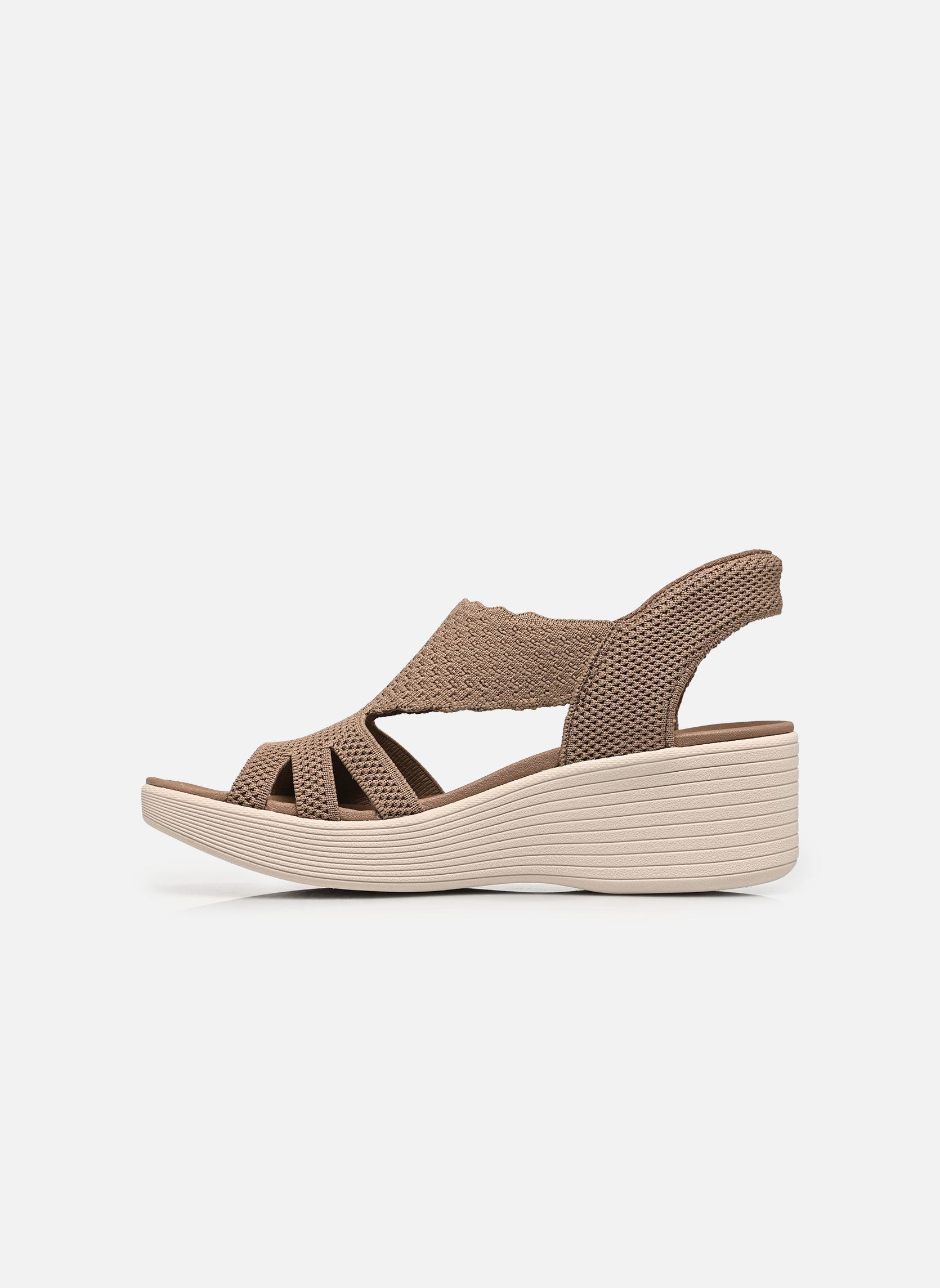 Keil- und Plateausandalen SLIP-INS Parallel Lite - Summer Invite damen braun Skechers Keil- und Plateausandalen SLIP-INS Parallel Lite - Summer Invite damen braun MOC