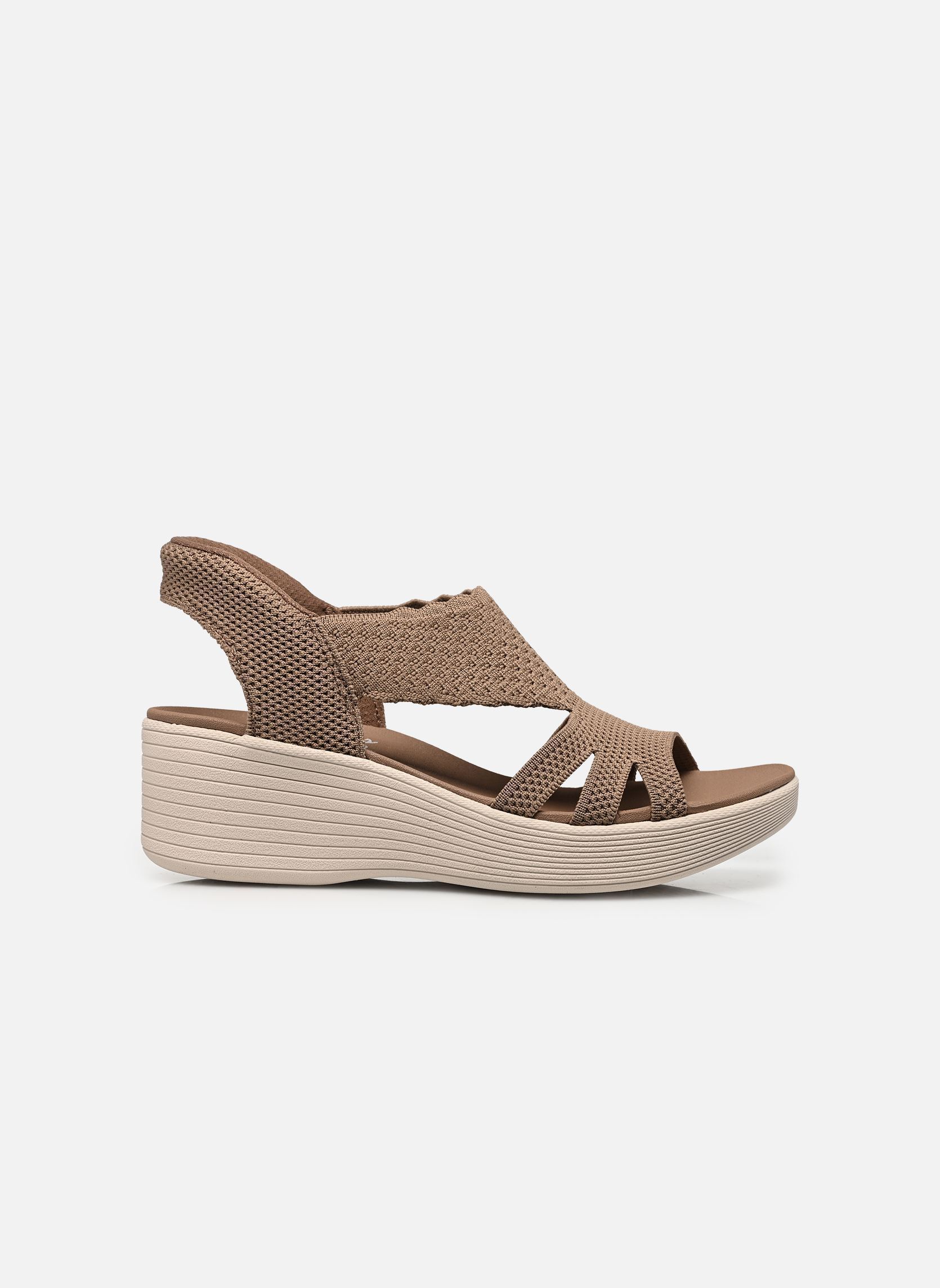 Keil- und Plateausandalen SLIP-INS Parallel Lite - Summer Invite damen braun Skechers Keil- und Plateausandalen SLIP-INS Parallel Lite - Summer Invite damen braun MOC