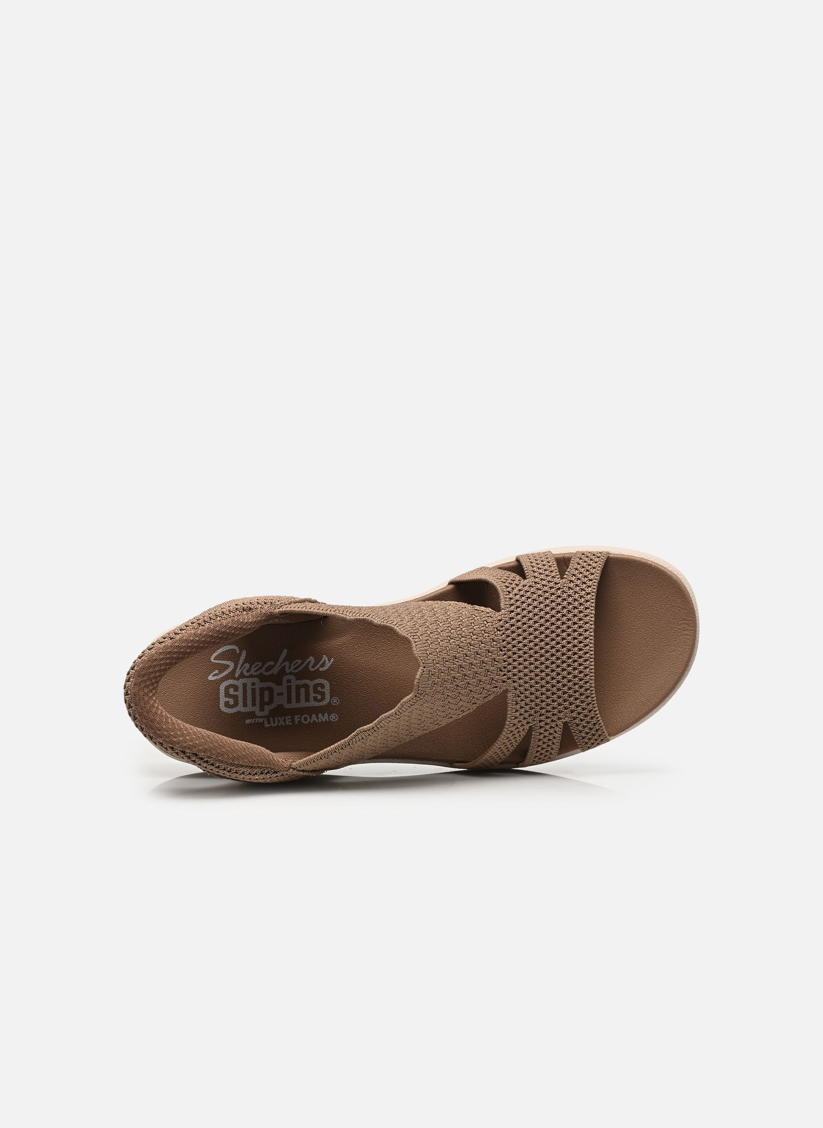 Keil- und Plateausandalen SLIP-INS Parallel Lite - Summer Invite damen braun Skechers Keil- und Plateausandalen SLIP-INS Parallel Lite - Summer Invite damen braun MOC