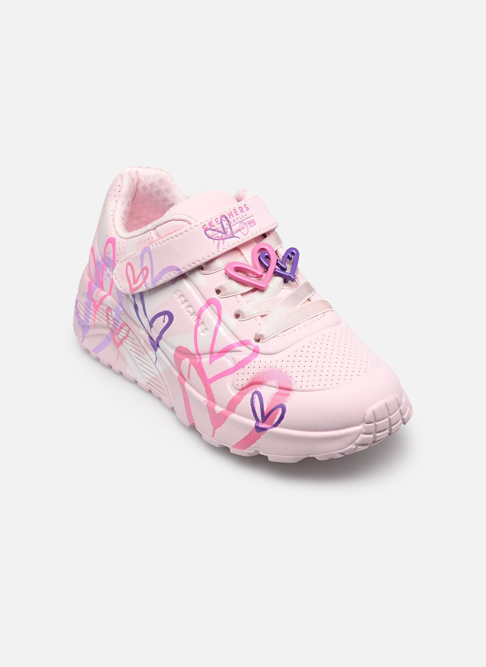 Baskets Skechers Uno Lite Heart Status Goldcrown pour Enfant