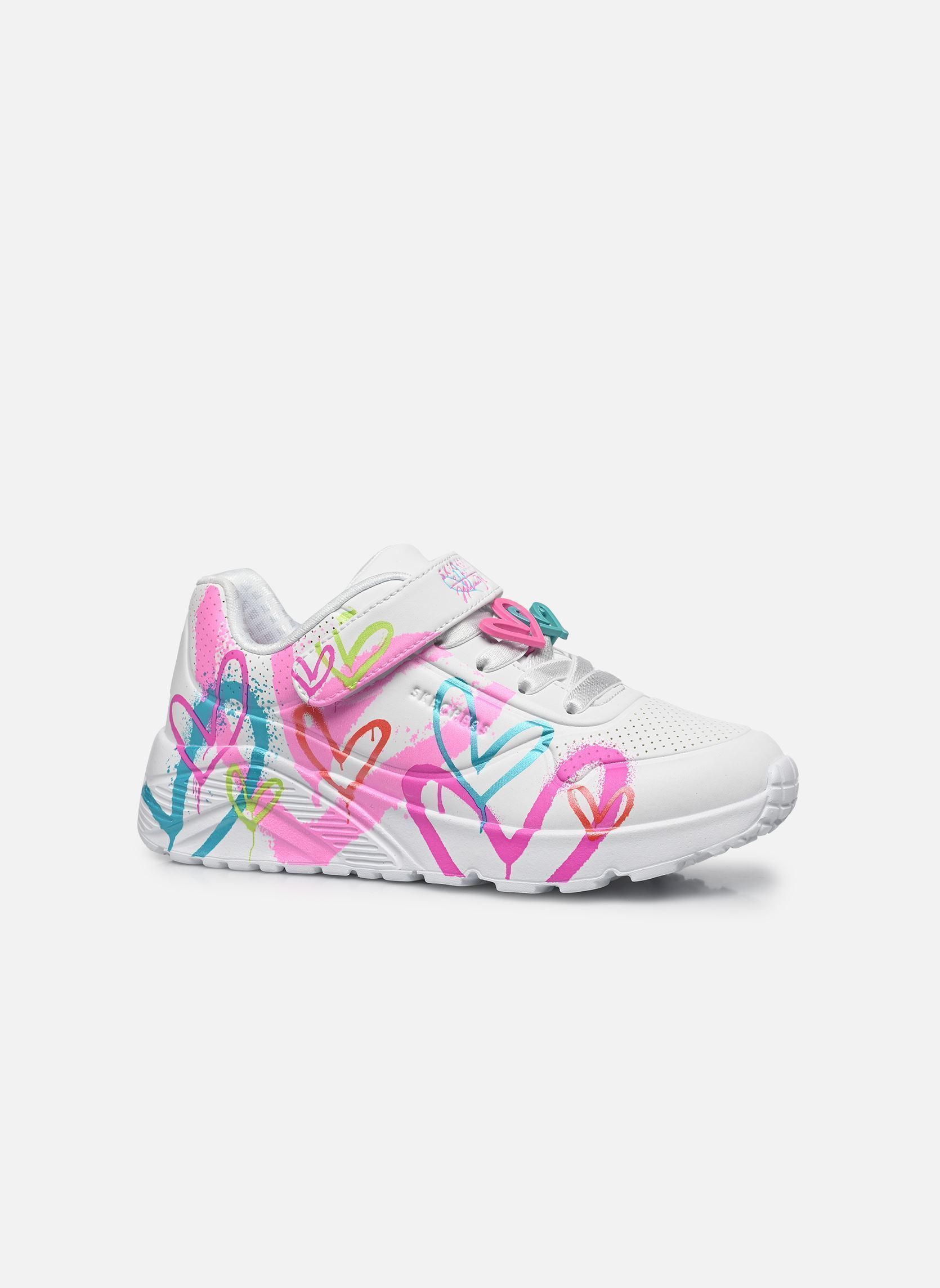 Baskets Uno Lite - Heart Status Goldcrown fille blanc Skechers Baskets Uno Lite - Heart Status Goldcrown fille blanc WMLT