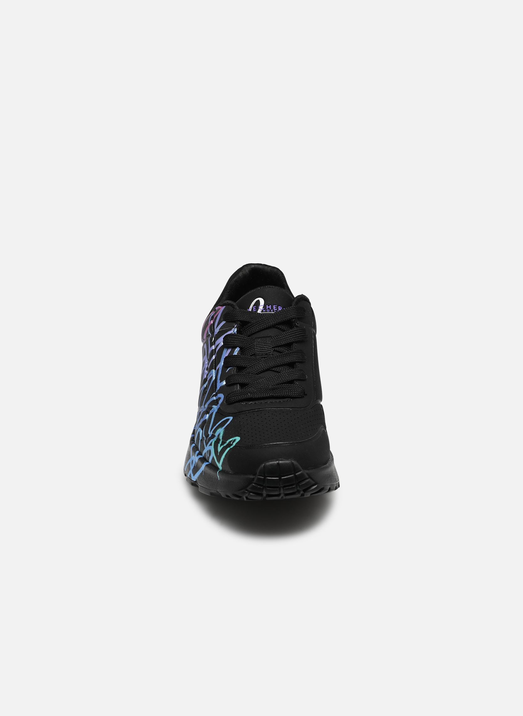 Niedrige Sneaker Uno Lite - Metallic Joy Goldcrown mädchen schwarz Skechers Niedrige Sneaker Uno Lite - Metallic Joy Goldcrown mädchen schwarz BKMT