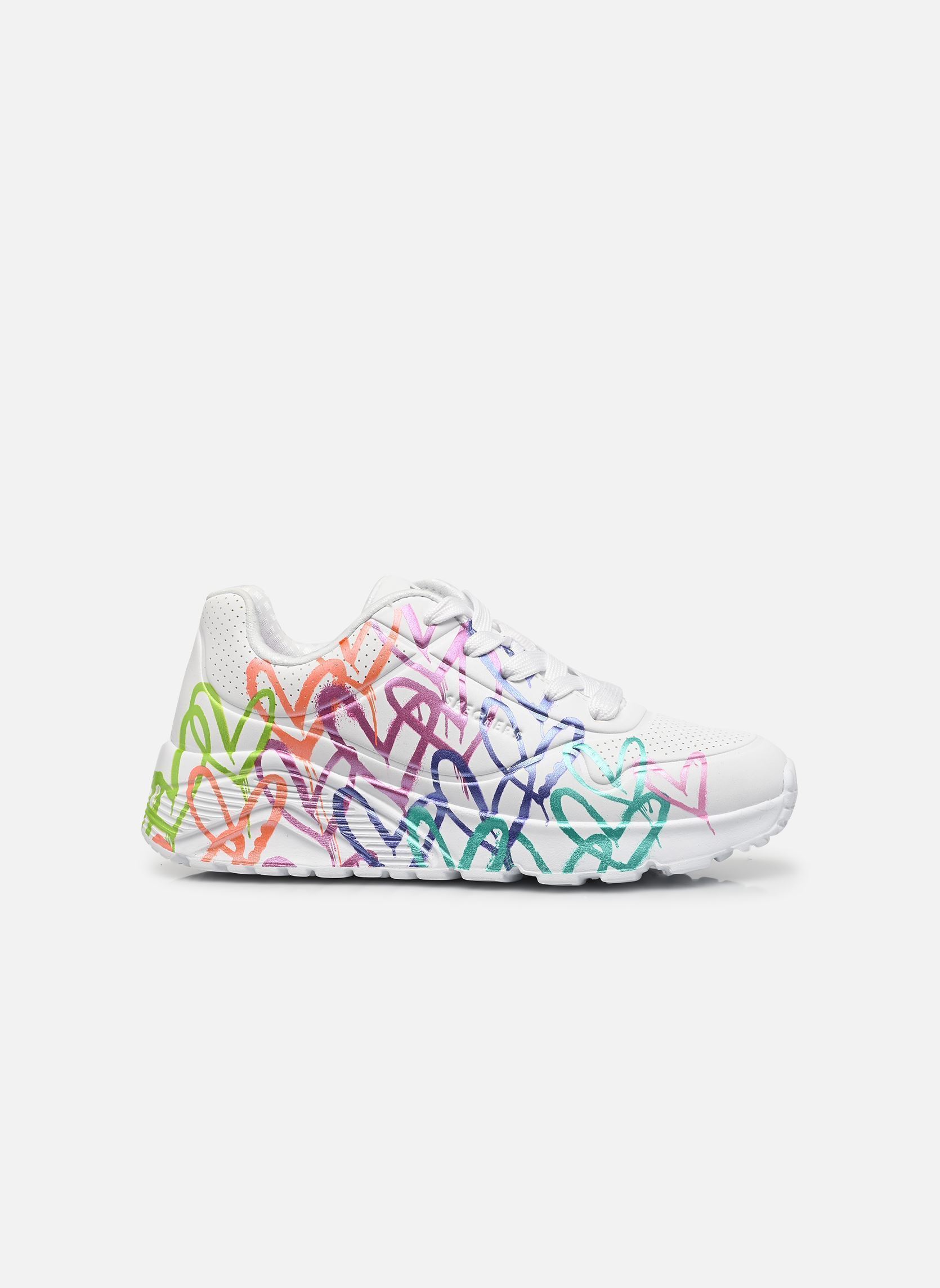 Sneaker Uno Lite - Metallic Joy Goldcrown mädchen weiß Skechers Sneaker Uno Lite - Metallic Joy Goldcrown mädchen weiß WMLT