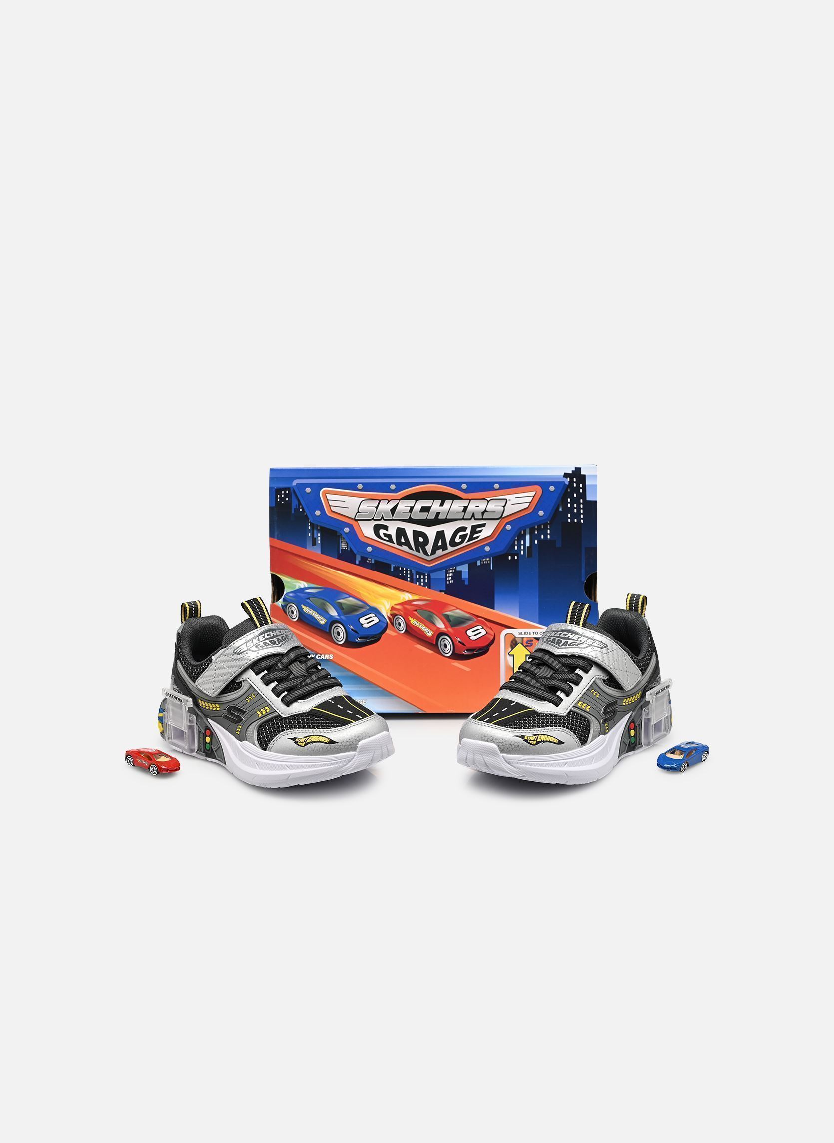 Baskets basses Skechers Garage garçon gris Skechers Baskets basses Skechers Garage garçon gris SLBK