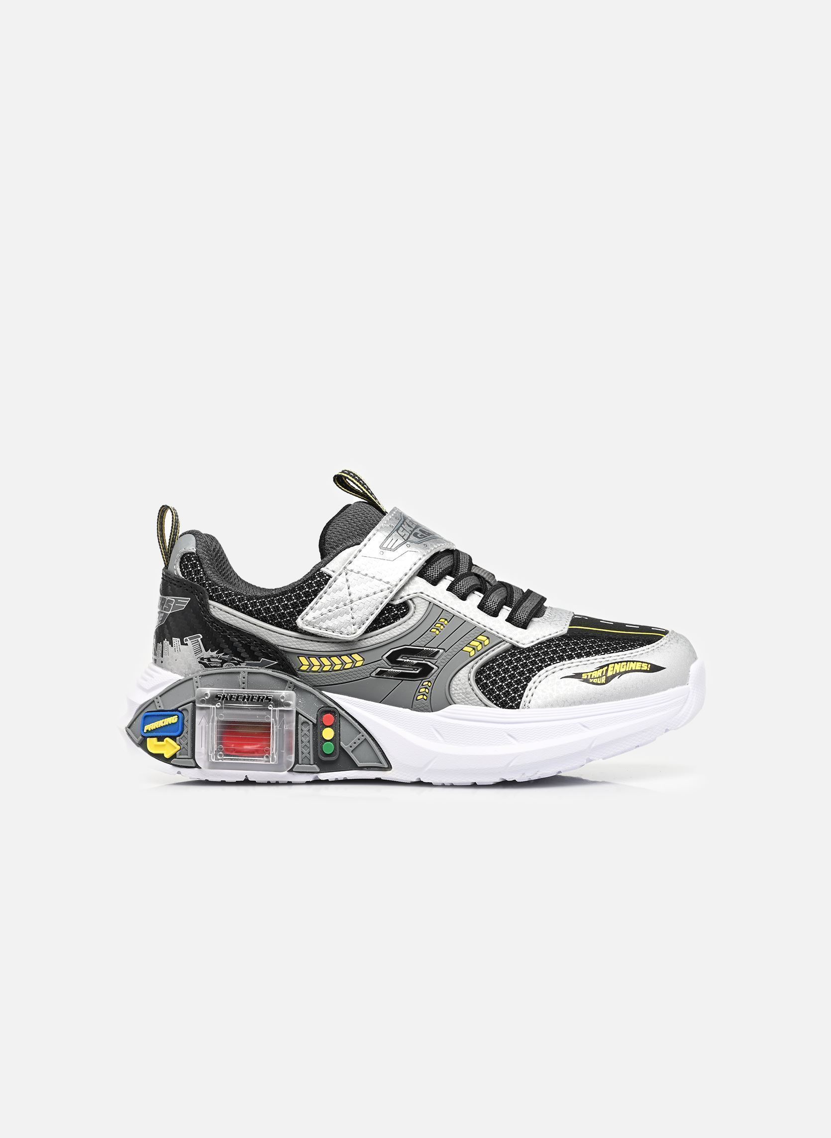 Baskets basses Skechers Garage garçon gris Skechers Baskets basses Skechers Garage garçon gris SLBK
