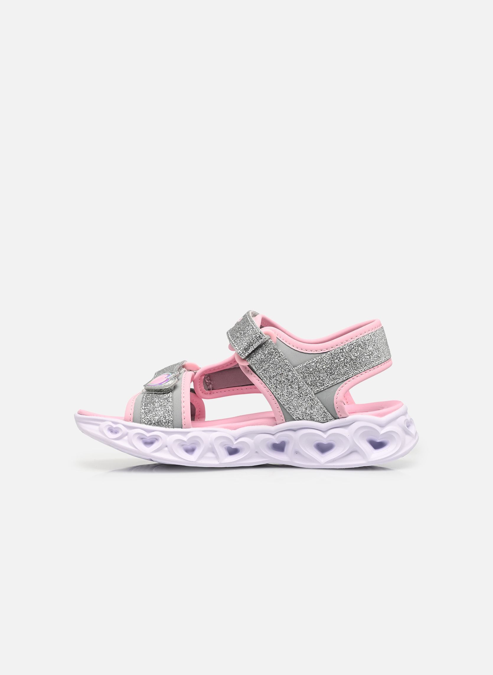 Sandalen Heart Lights Sandals - Sugar SP mädchen silber Skechers Sandalen Heart Lights Sandals - Sugar SP mädchen silber Slpk