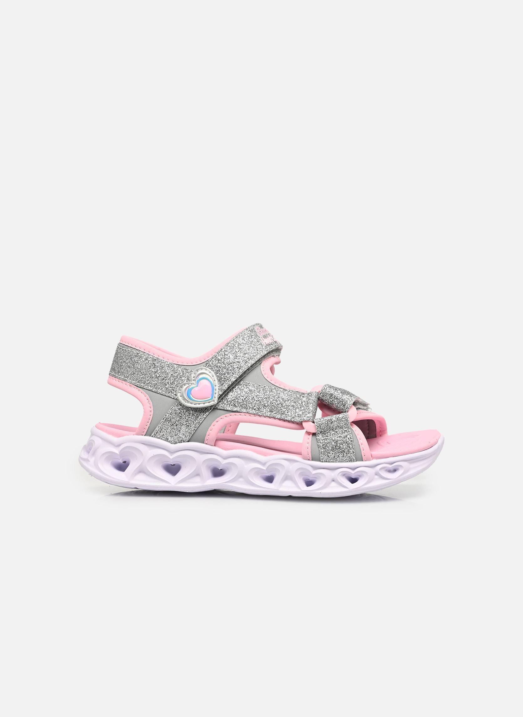 Sandalen Heart Lights Sandals - Sugar SP mädchen silber Skechers Sandalen Heart Lights Sandals - Sugar SP mädchen silber Slpk