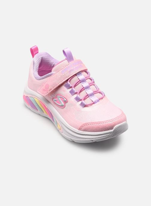 Skechers Baskets basses Rainbow Cruisers - Glitzy Glo fille rose