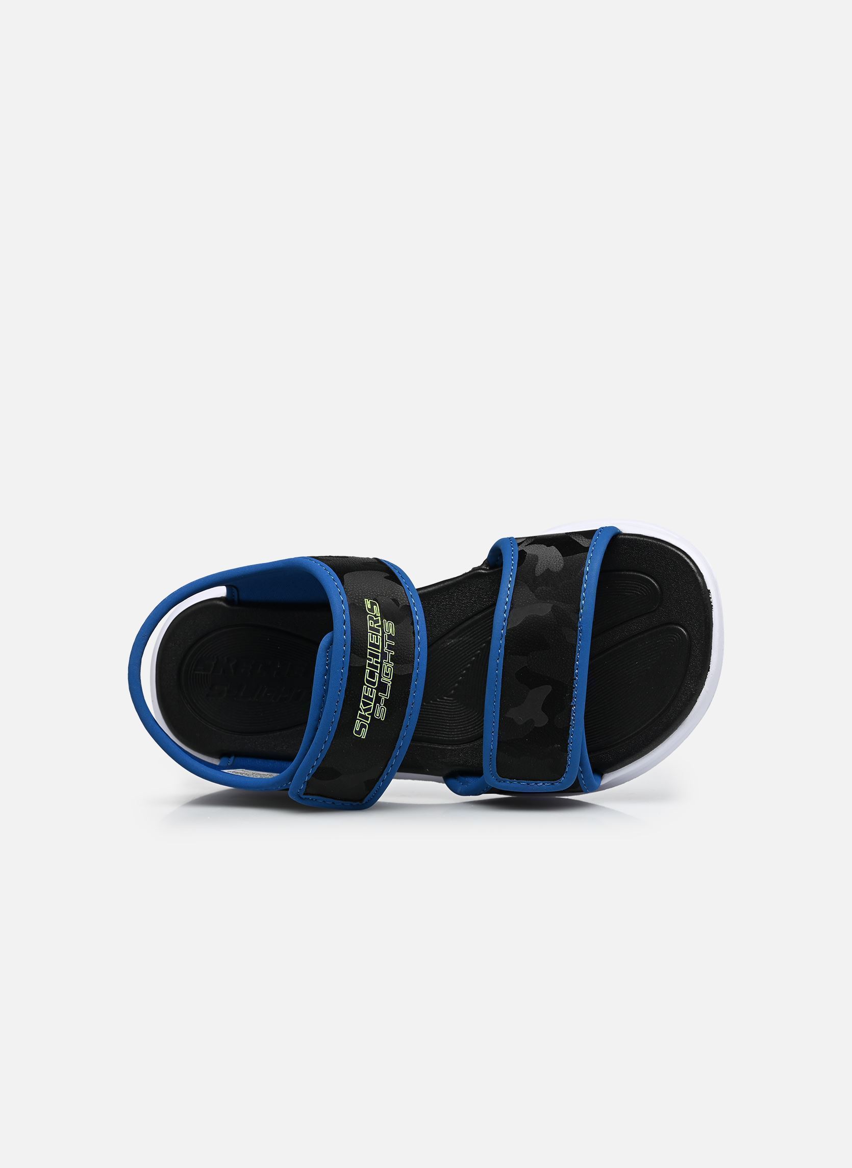 Sandales Sola Glow Sandal - Camo Brigh garçon noir Skechers Sandales Sola Glow Sandal - Camo Brigh garçon noir BKBL
