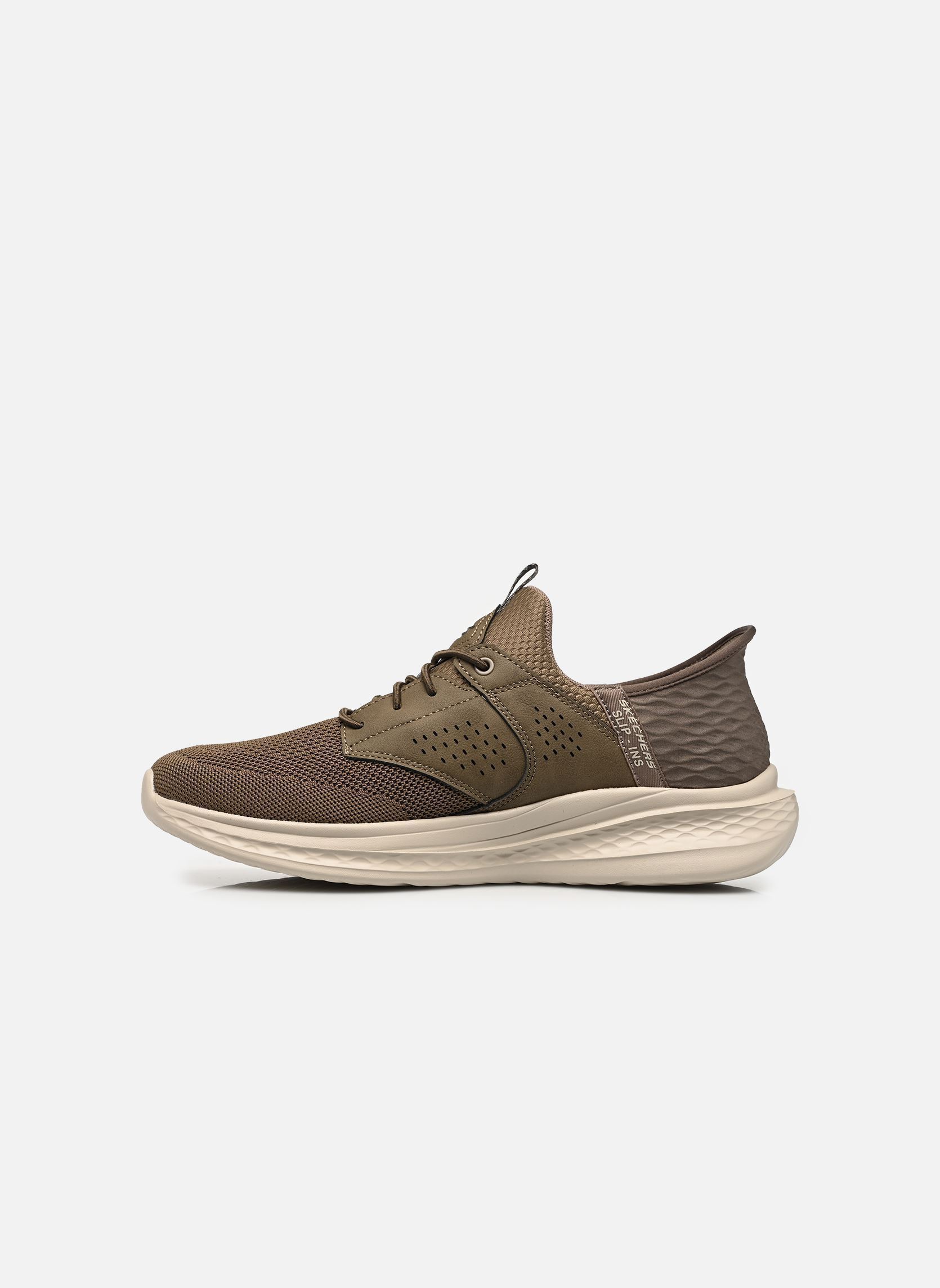 Baskets SLIP-INS Slade - Caster homme marron Skechers Baskets SLIP-INS Slade - Caster homme marron KHK