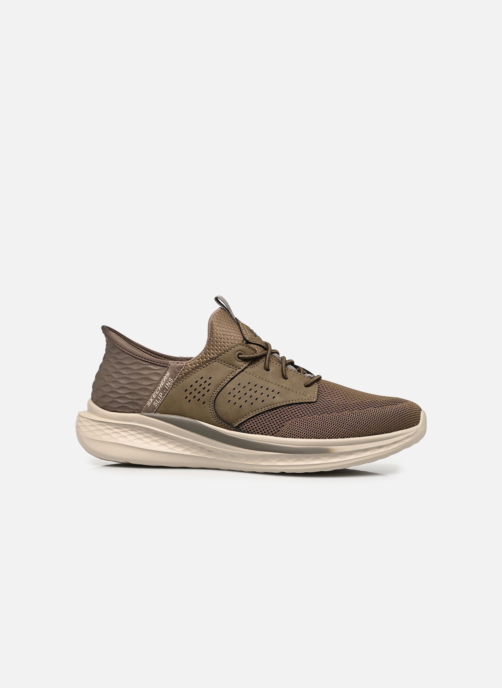 Baskets SLIP-INS Slade - Caster homme marron Skechers Baskets SLIP-INS Slade - Caster homme marron KHK
