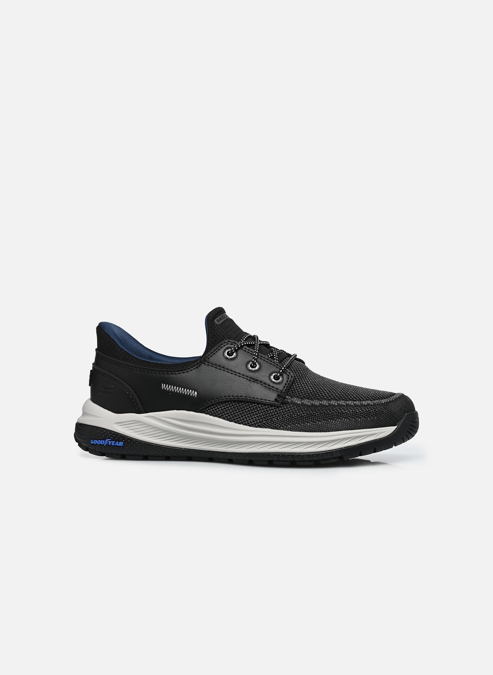 Niedrige Sneaker SLIP-INS Meroe - Alden herren schwarz Skechers Niedrige Sneaker SLIP-INS Meroe - Alden herren schwarz Blk