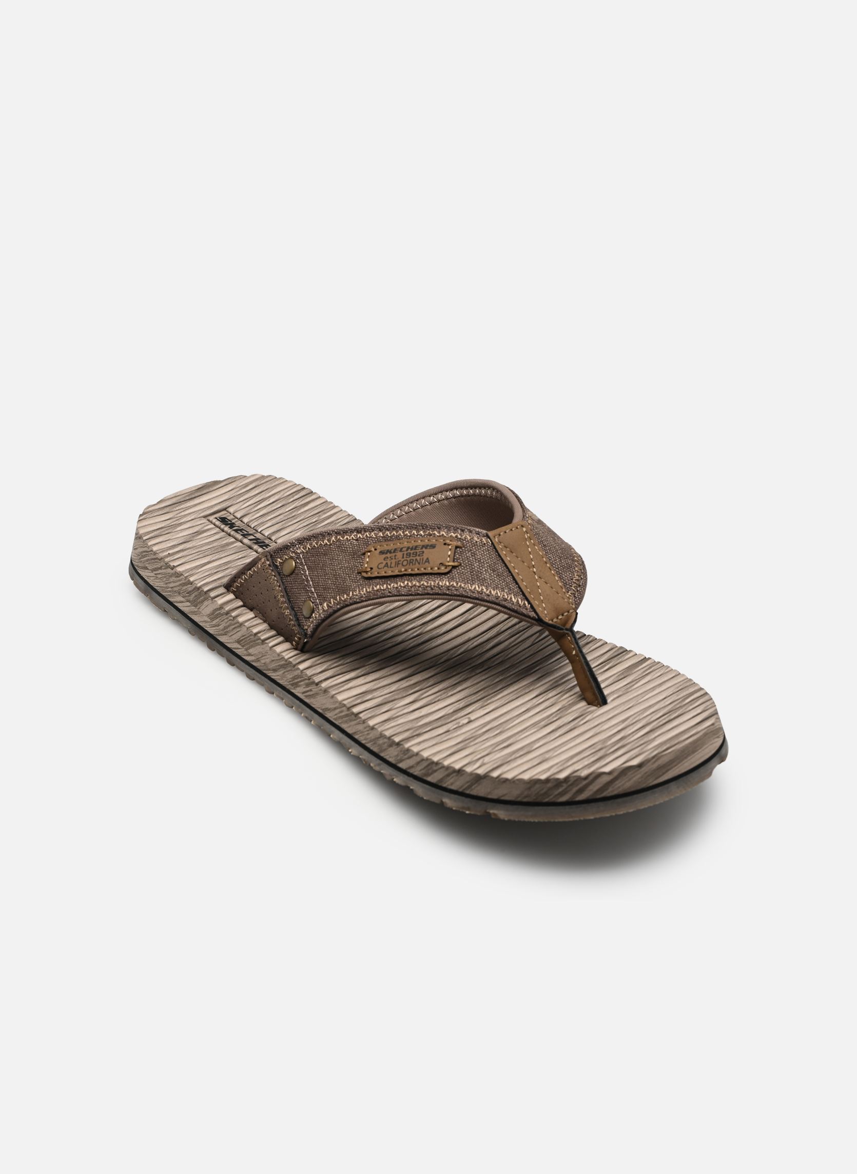 Tongs Skechers Quill - Sea Side pour Homme - 205719/BRN