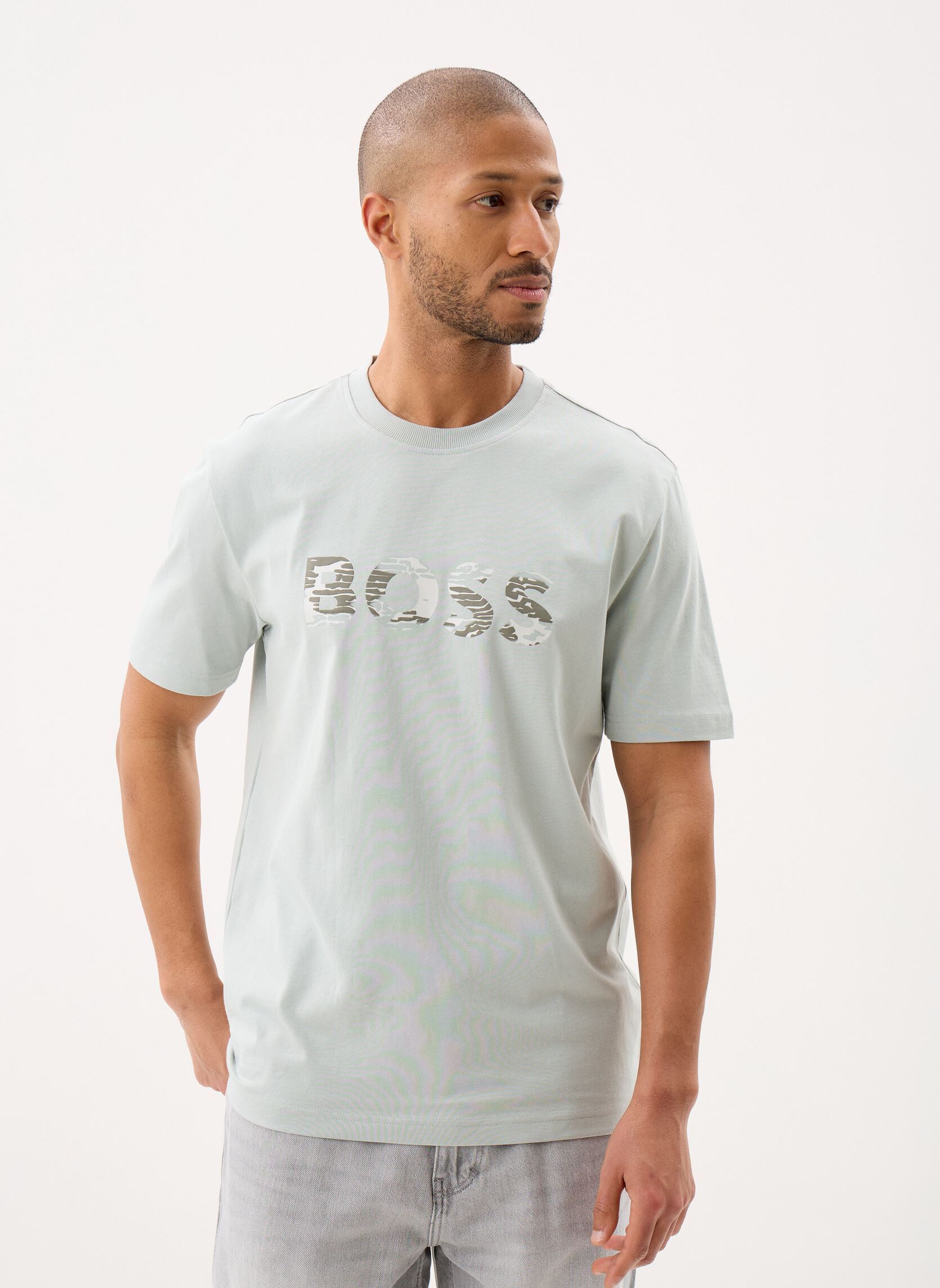 T shirt BOSS T shirt en jersey de coton avec logo imprimé Te Insignia BOS EU - vue 2