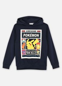 Sweats à capuche Nkmdu Pokemon Nreg Swe Wh Bru Noos Sky garçon bleu