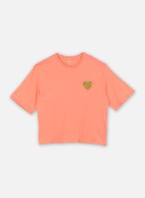 T-shirts met korte mouwen Nkfbeatrice Ss Nreg Sh Top Box Ps Noos meisjes oranje
