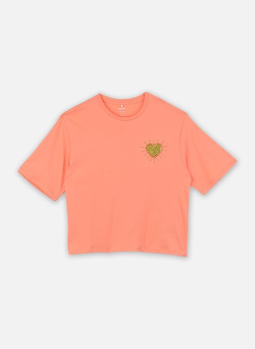 Name it T-shirts met korte mouwen Nkfbeatrice Ss Nreg Sh Top Box Ps Noos meisjes oranje