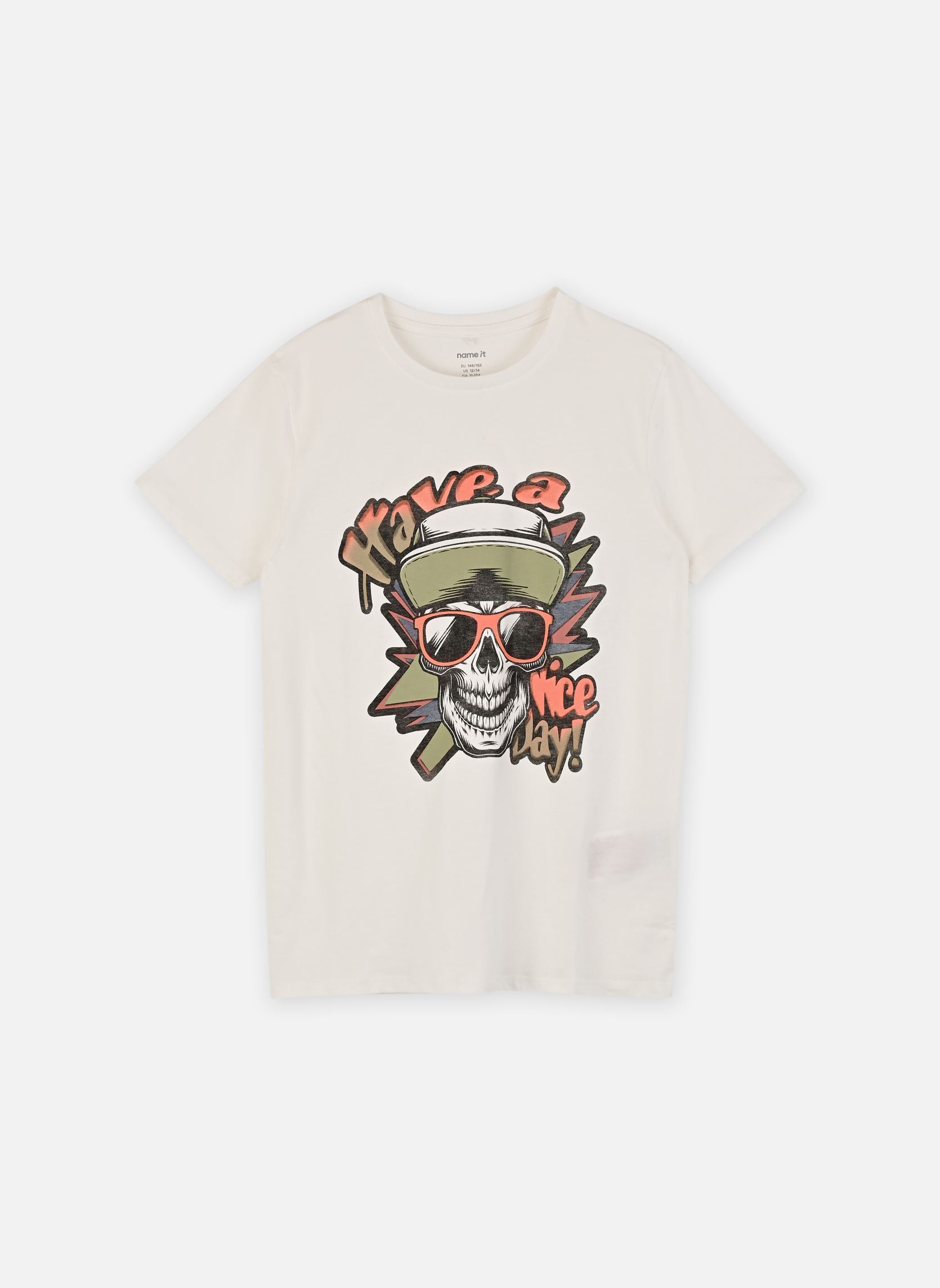 Tee-shirts manches courtes Nkmbastian Ss Top Box Ps Noos garçon blanc Name it Tee-shirts manches courtes Nkmbastian Ss Top Box Ps Noos garçon blanc CLOUD DANCER