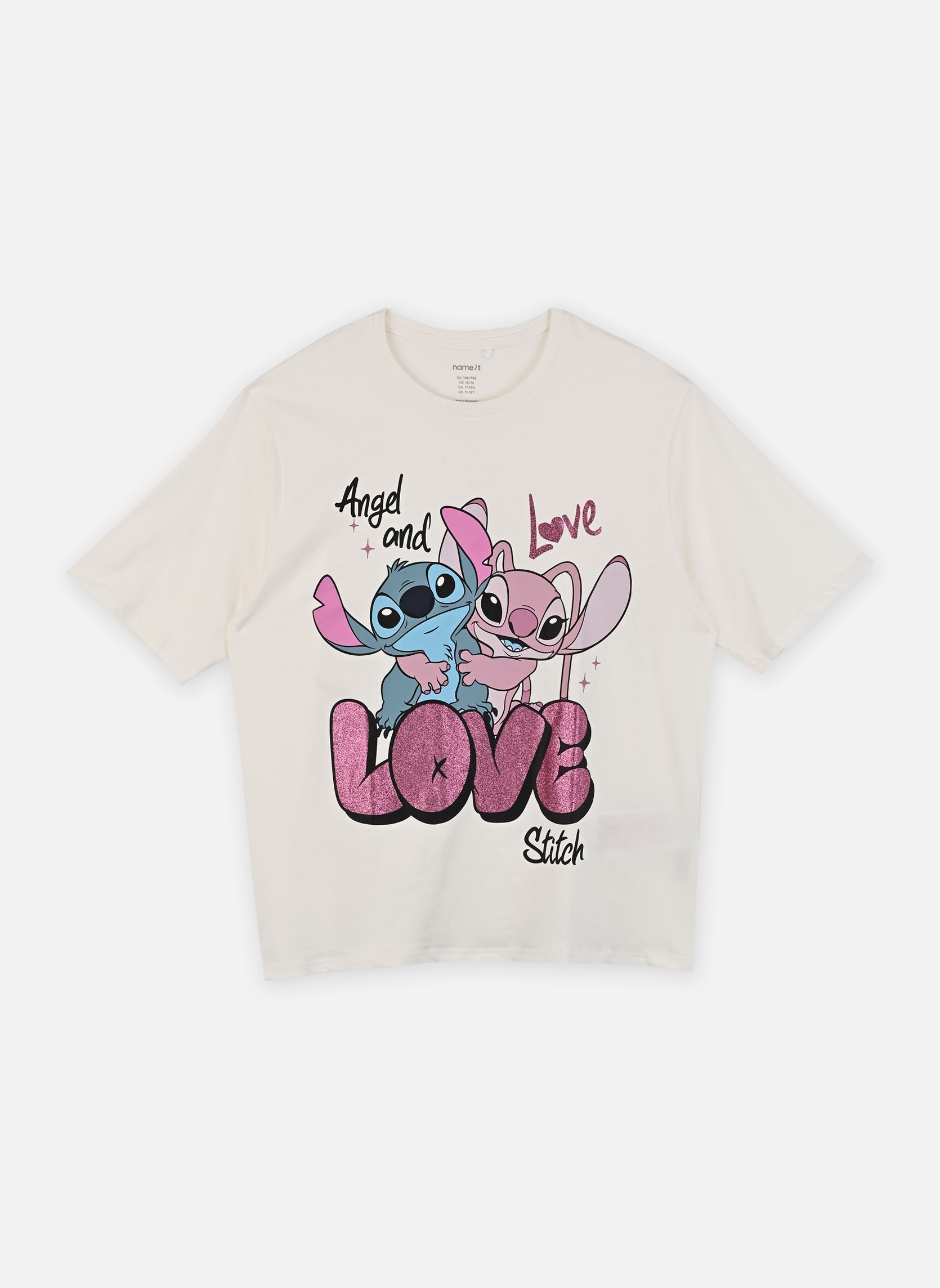 Tee-shirts manches courtes Nkfdymir Stitch Ss Nreg Top Box Noos Wdi fille blanc Name it Tee-shirts manches courtes Nkfdymir Stitch Ss Nreg Top Box Noos Wdi fille blanc CLOUD DANCER