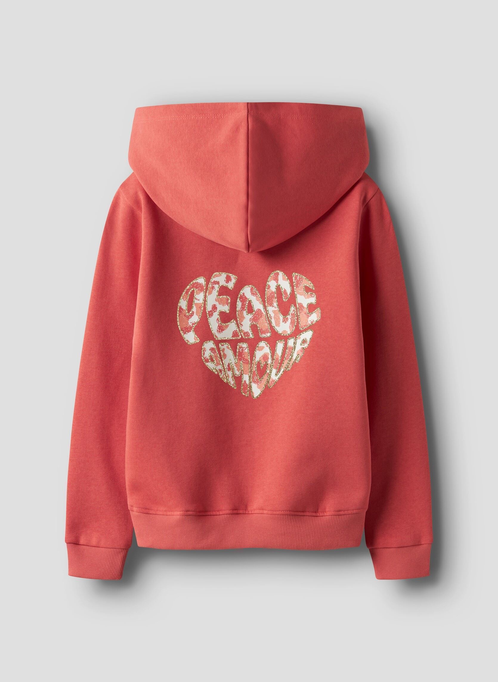 Sweats à capuche Nkfbiana Ls Swe Wh Bru Box Ps fille orange Name it Sweats à capuche Nkfbiana Ls Swe Wh Bru Box Ps fille orange SPICED CORAL