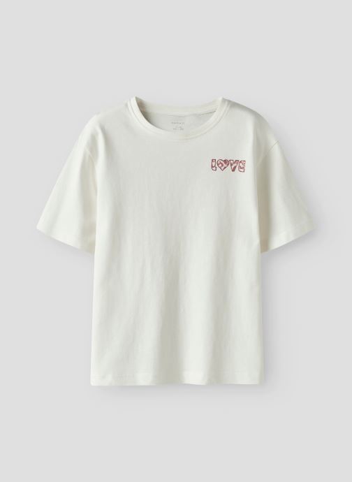 Name it T-shirts met korte mouwen Nkfbonnie Ss Nreg Top Ps meisjes wit