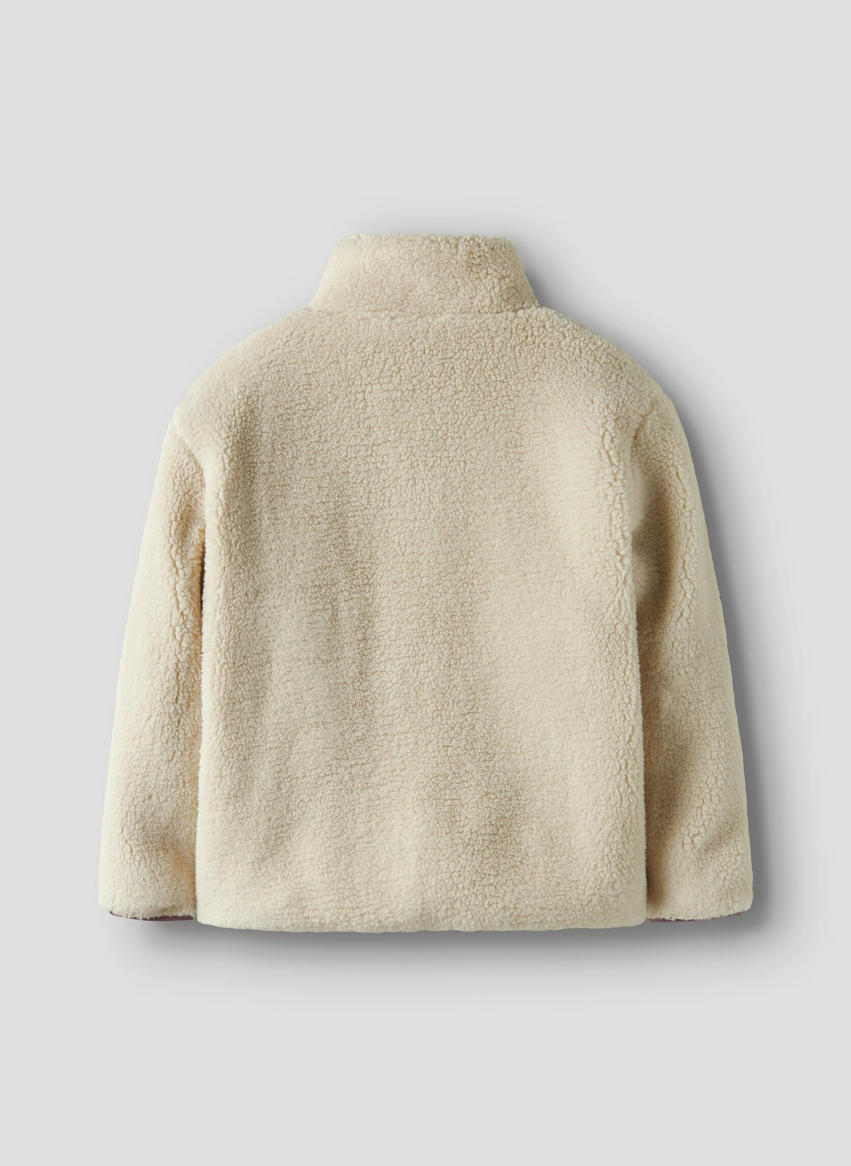 Bomberjacks Nkfmonica Teddy Jacket meisjes beige Name it Bomberjacks Nkfmonica Teddy Jacket meisjes beige Fog
