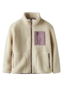 Bomberjacks Nkfmonica Teddy Jacket meisjes beige