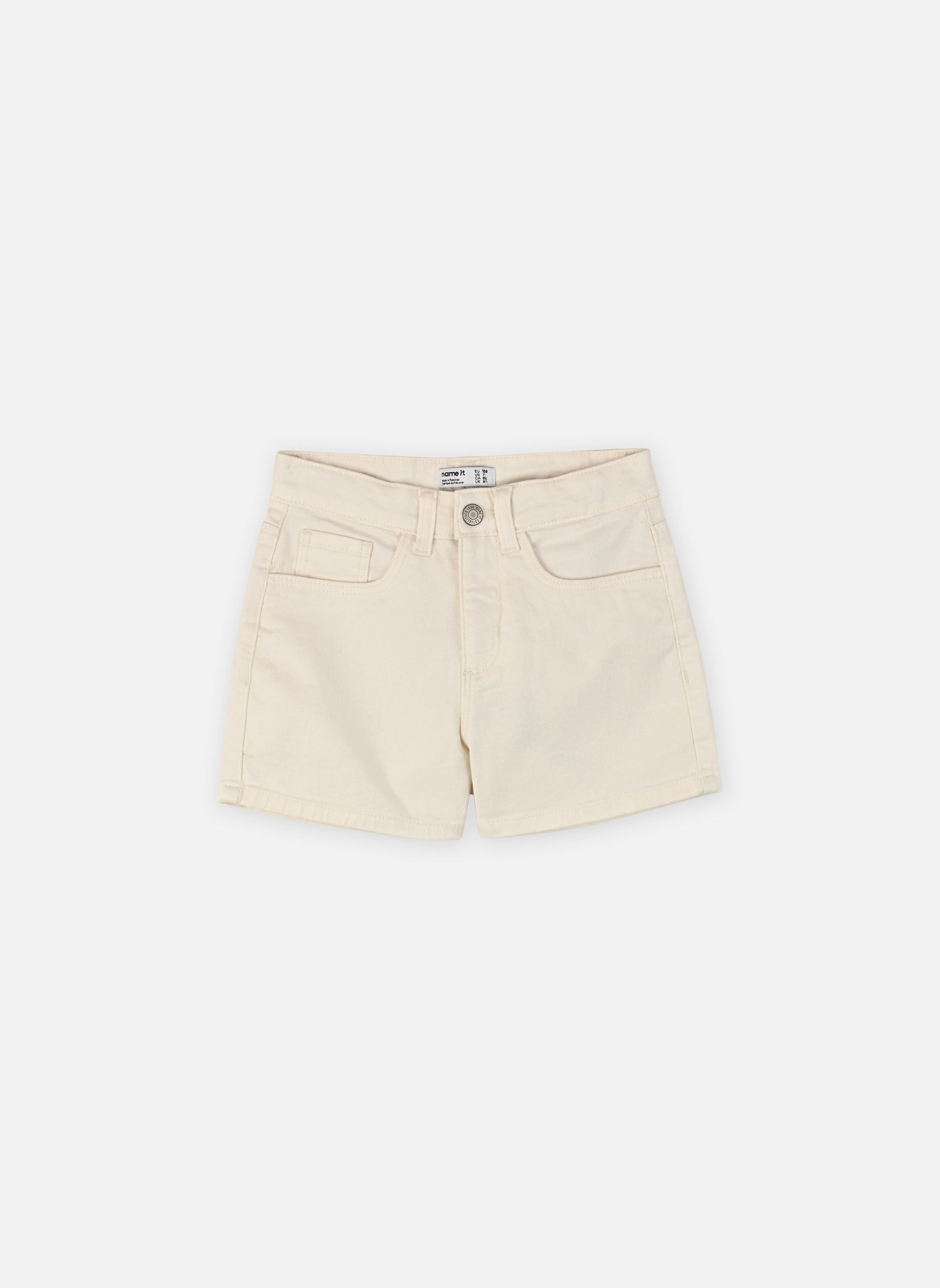 Shorts Nkfrose Mom Twill Shorts 1081-Bk Noos fille blanc Name it Shorts Nkfrose Mom Twill Shorts 1081-Bk Noos fille blanc SUGAR SWIZZLE